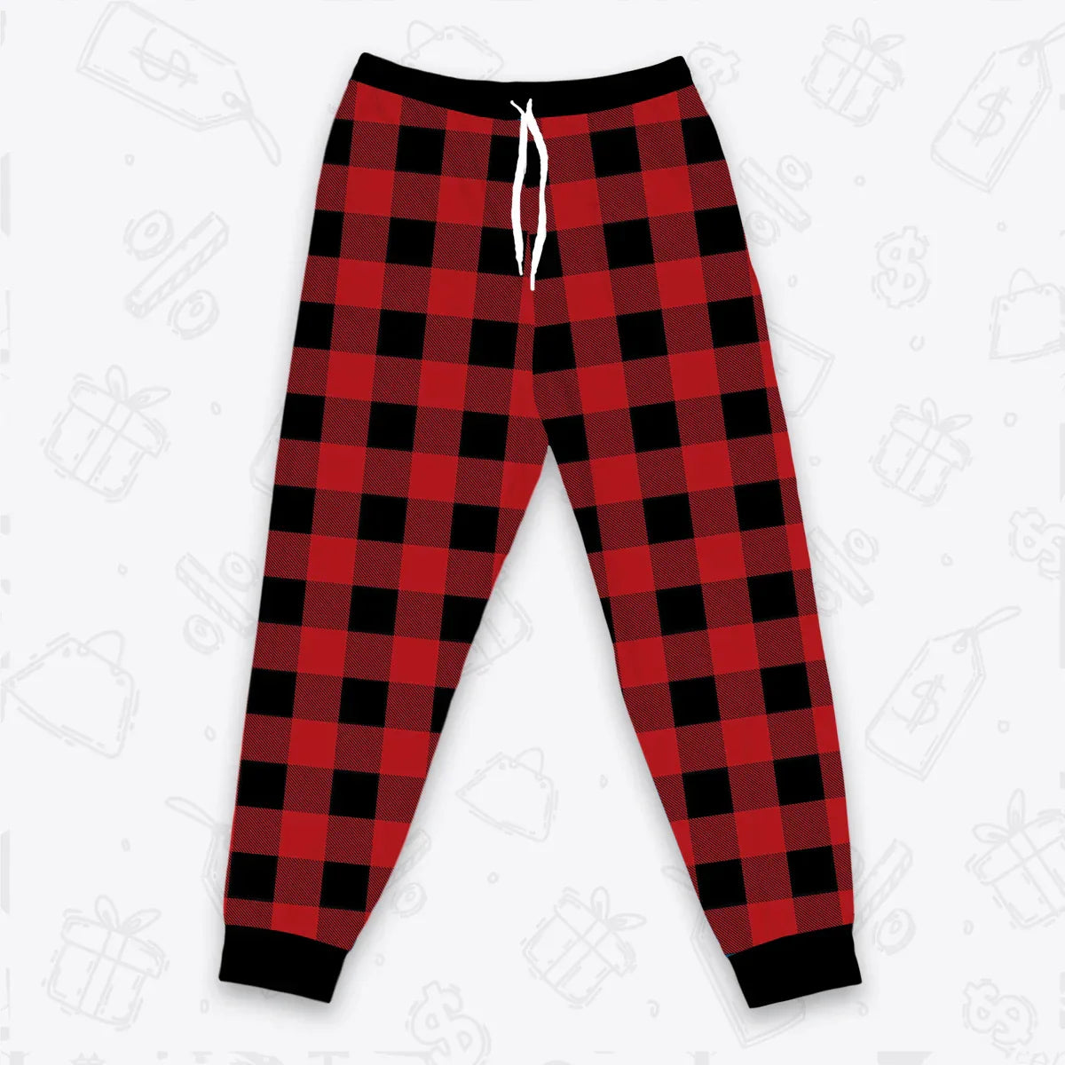 Custom Buffalo Plaid Pajamas Set Tshirt & Pants EV2