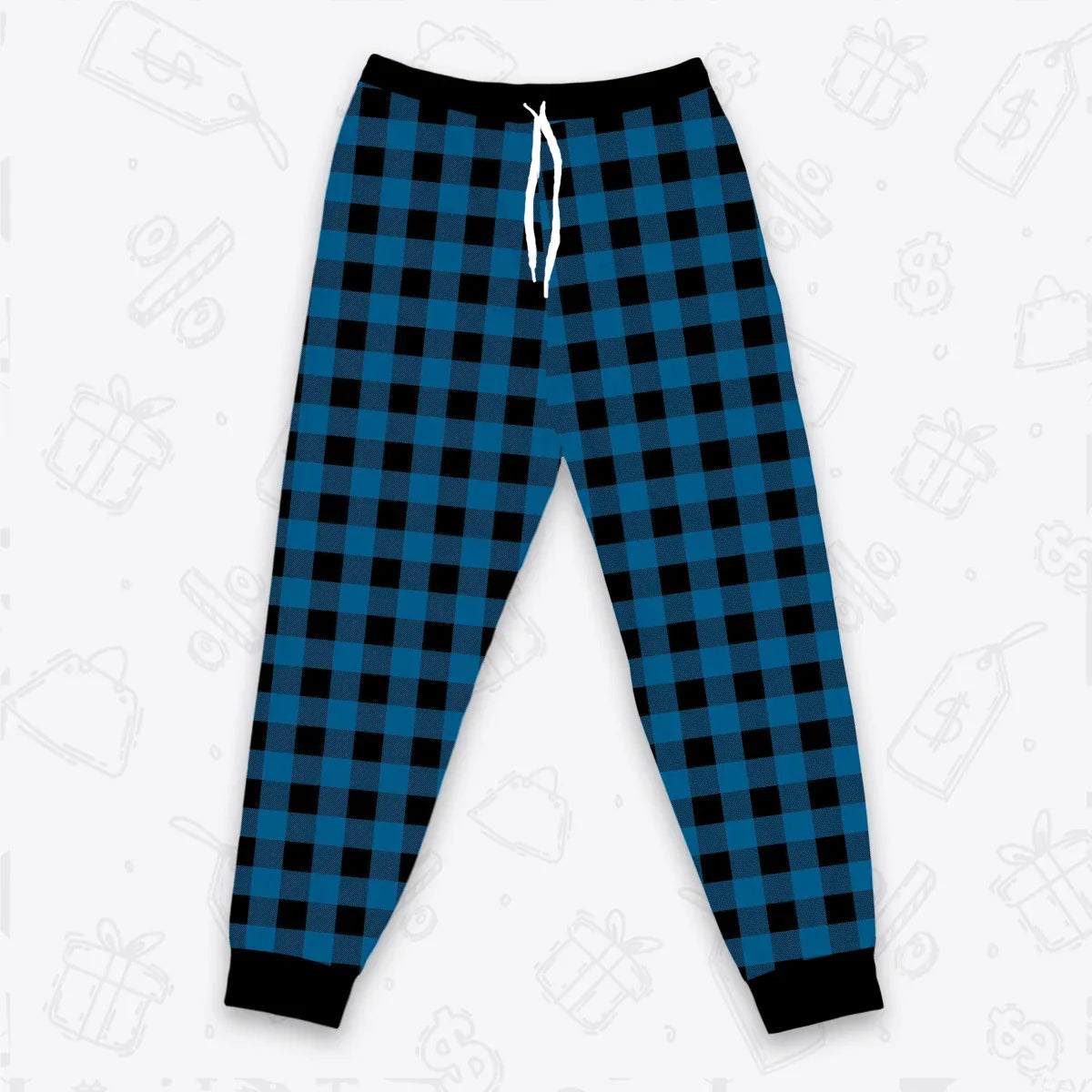 Custom Buffalo Plaid Pajamas Set Tshirt & Pants EV1