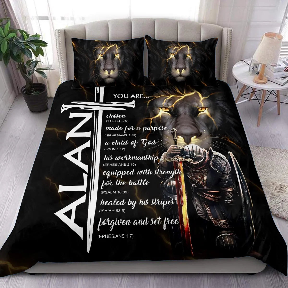 ALAN Limited Edition Personalized Bedding Set 13K1-BS1
