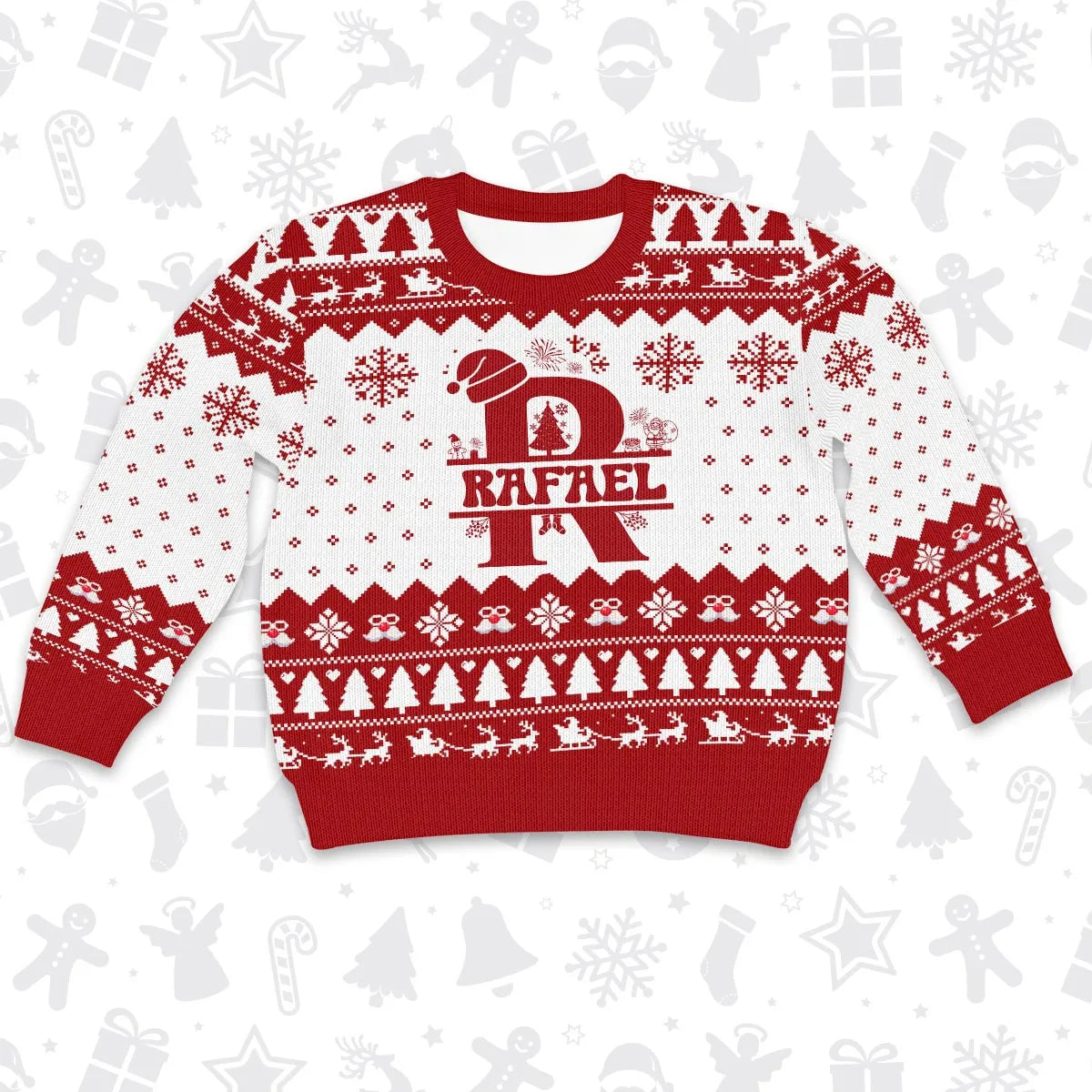 RAFAEL Personalized Christmas Pajama Set - Holiday Gift Outfit 13K1-CR2