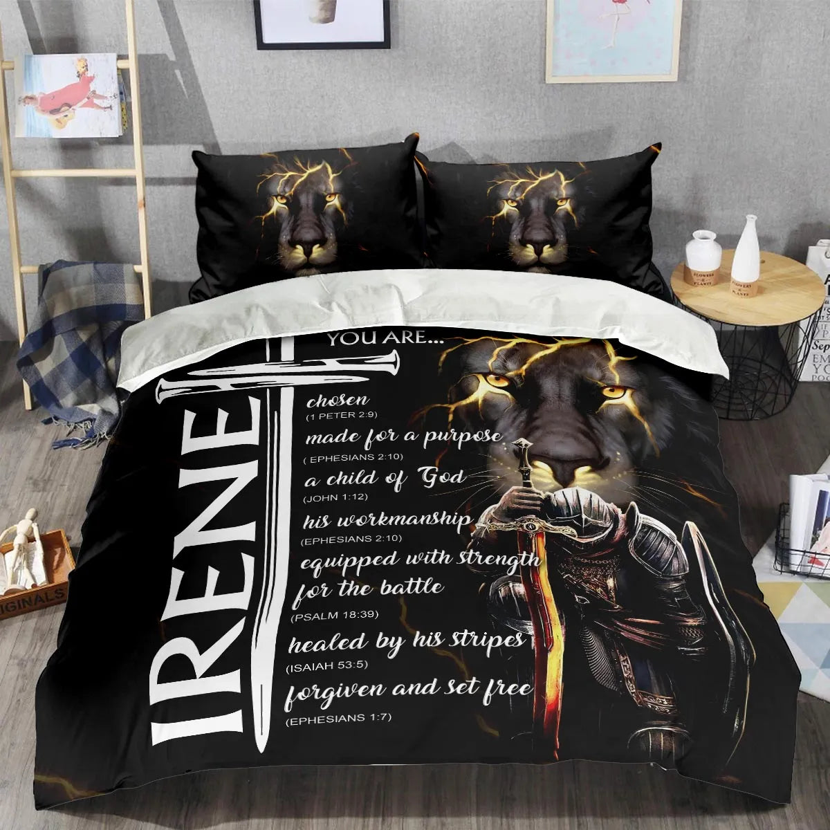 IRENE Limited Edition Personalized Bedding Set 13K1-BS1