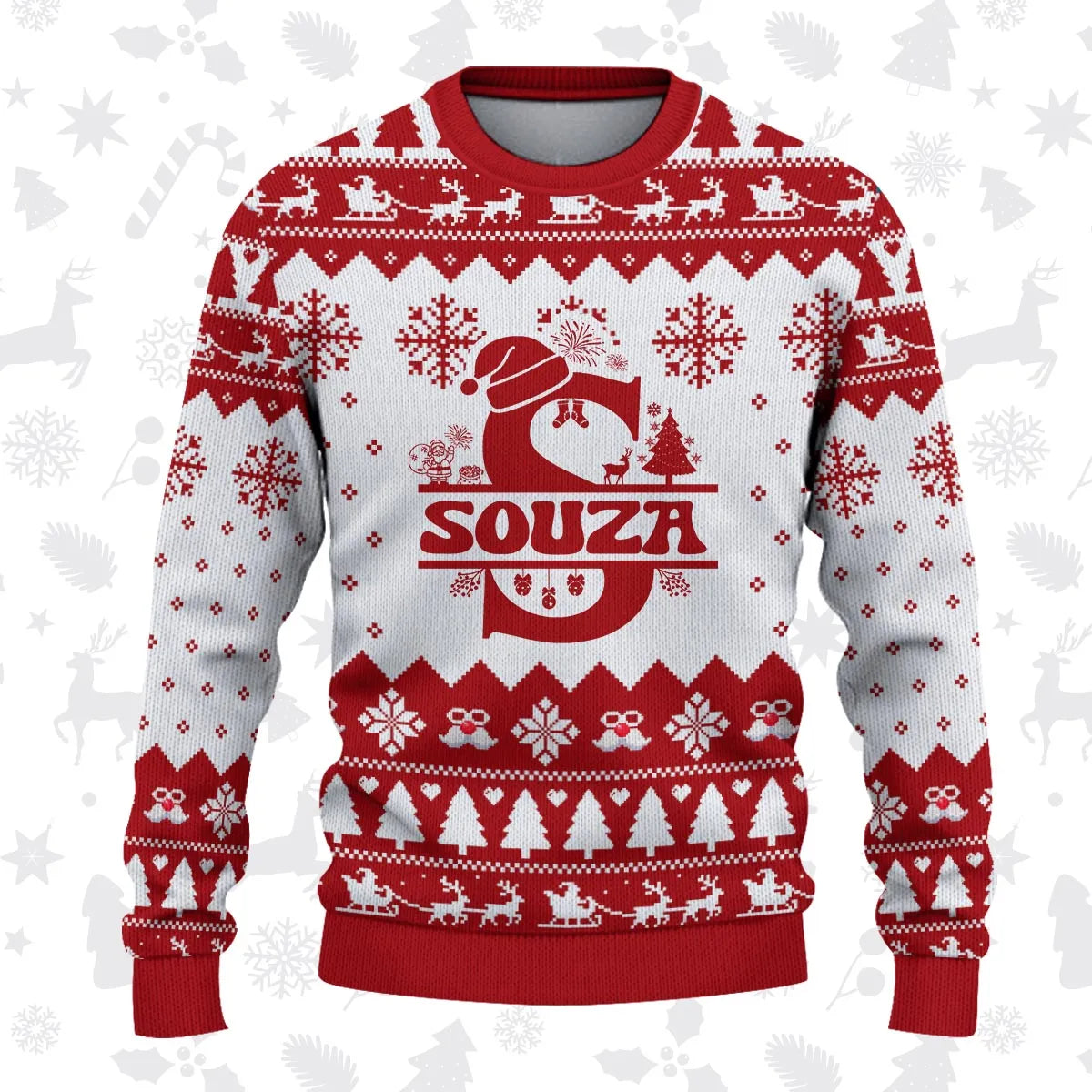 SOUZA Personalized Christmas Pajama Set - Holiday Gift Outfit 13K1-CR2