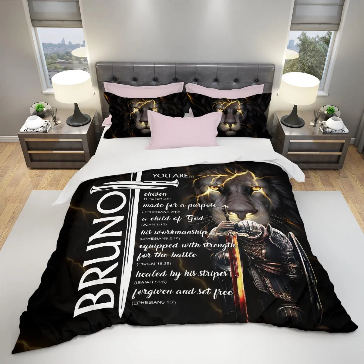 BRUNO Limited Edition Personalized Bedding Set 13K1-BS1