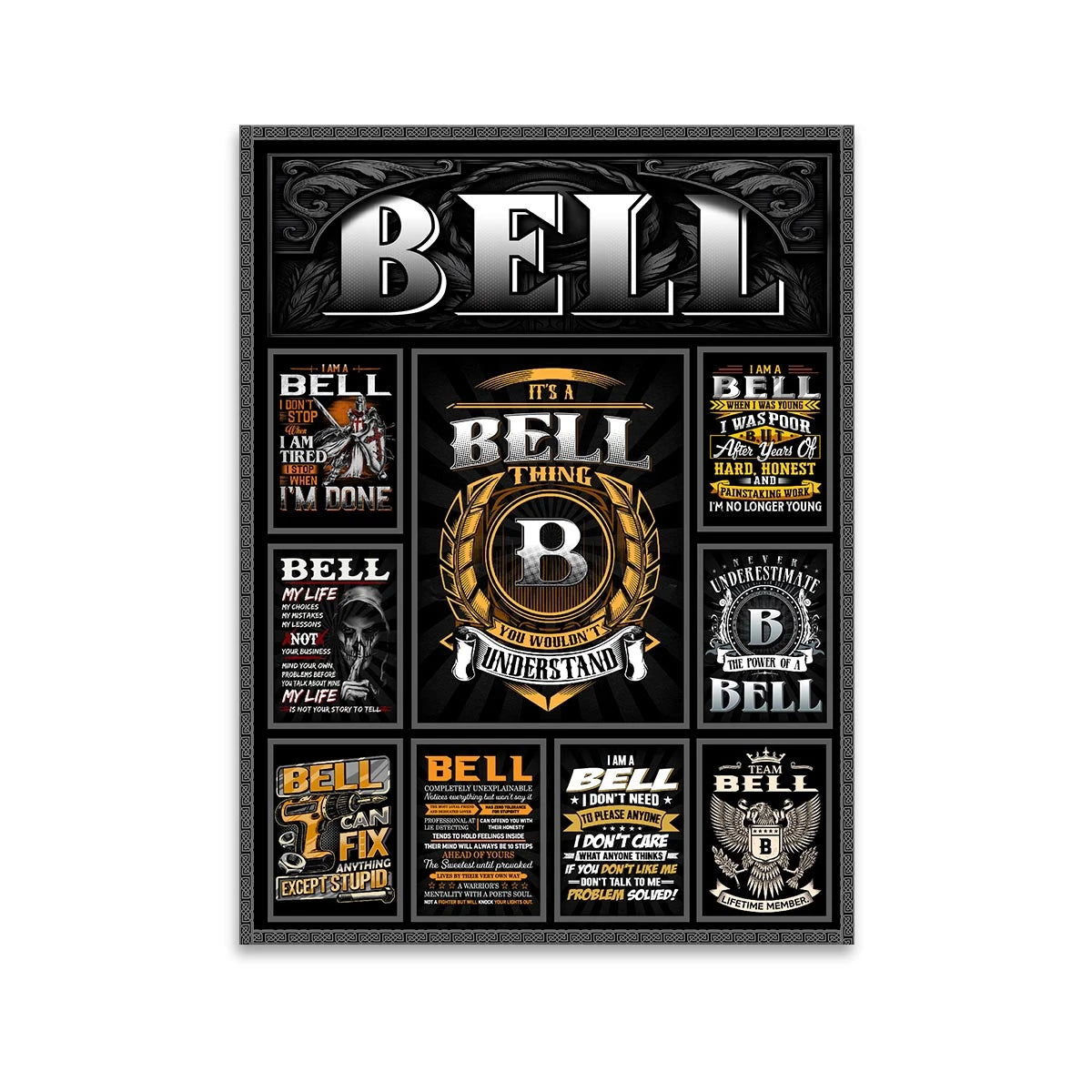 BELL Personalized Sponge Floor Mat – Custom Printed Home Decor 13K1-AR2
