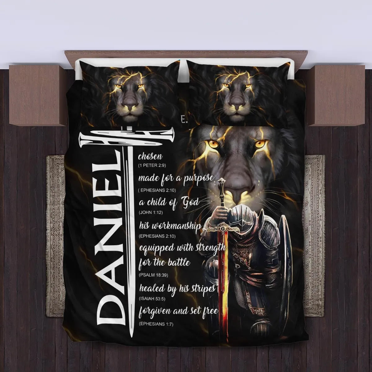 DANIEL Limited Edition Personalized Bedding Set 13K1-BS1