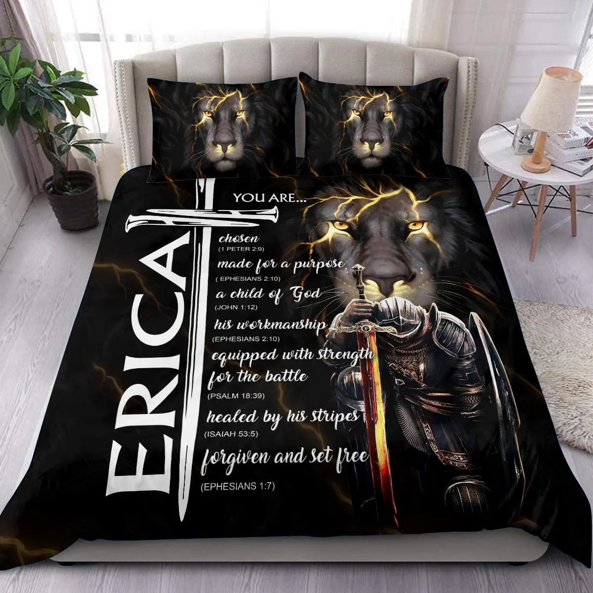 ERICA Limited Edition Personalized Bedding Set 13K1-BS1