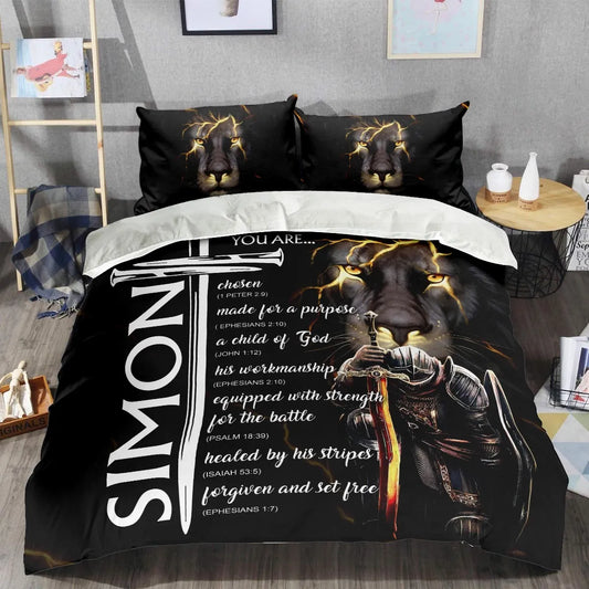 SIMON Limited Edition Personalized Bedding Set 13K1-BS1