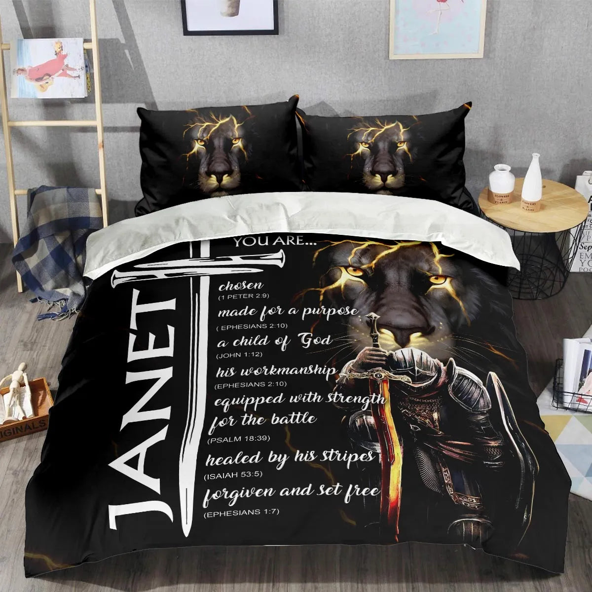 JANET Limited Edition Personalized Bedding Set 13K1-BS1