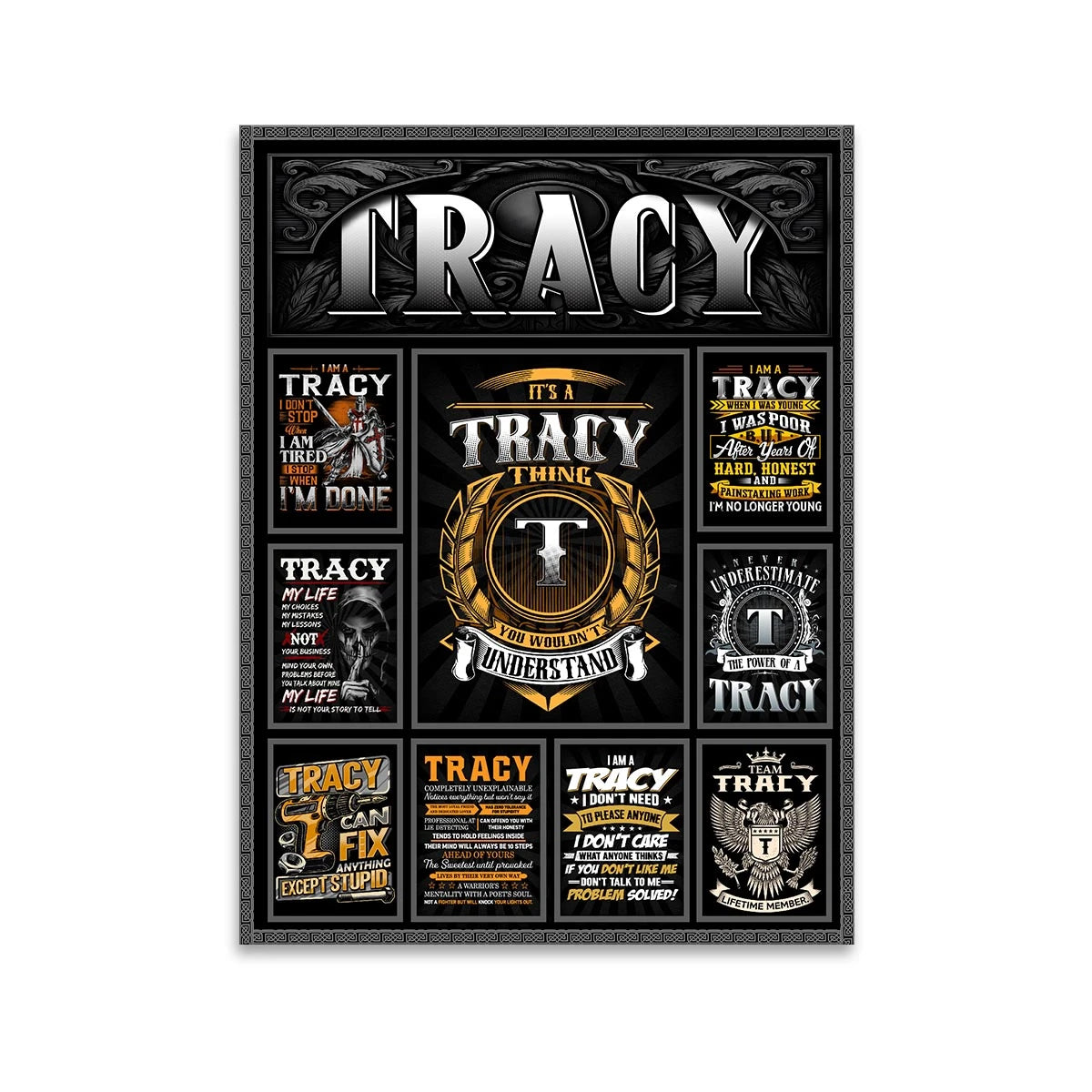 TRACY Personalized Sponge Floor Mat – Custom Printed Home Decor 13K1-AR2