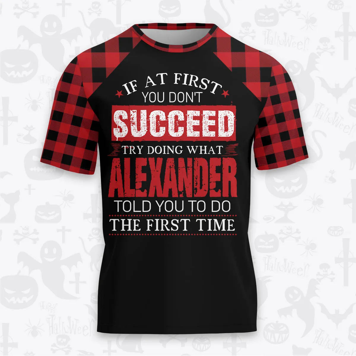 ALEXANDER Buffalo Plaid Pajamas Set Tshirt & Pants 13K1-EV2