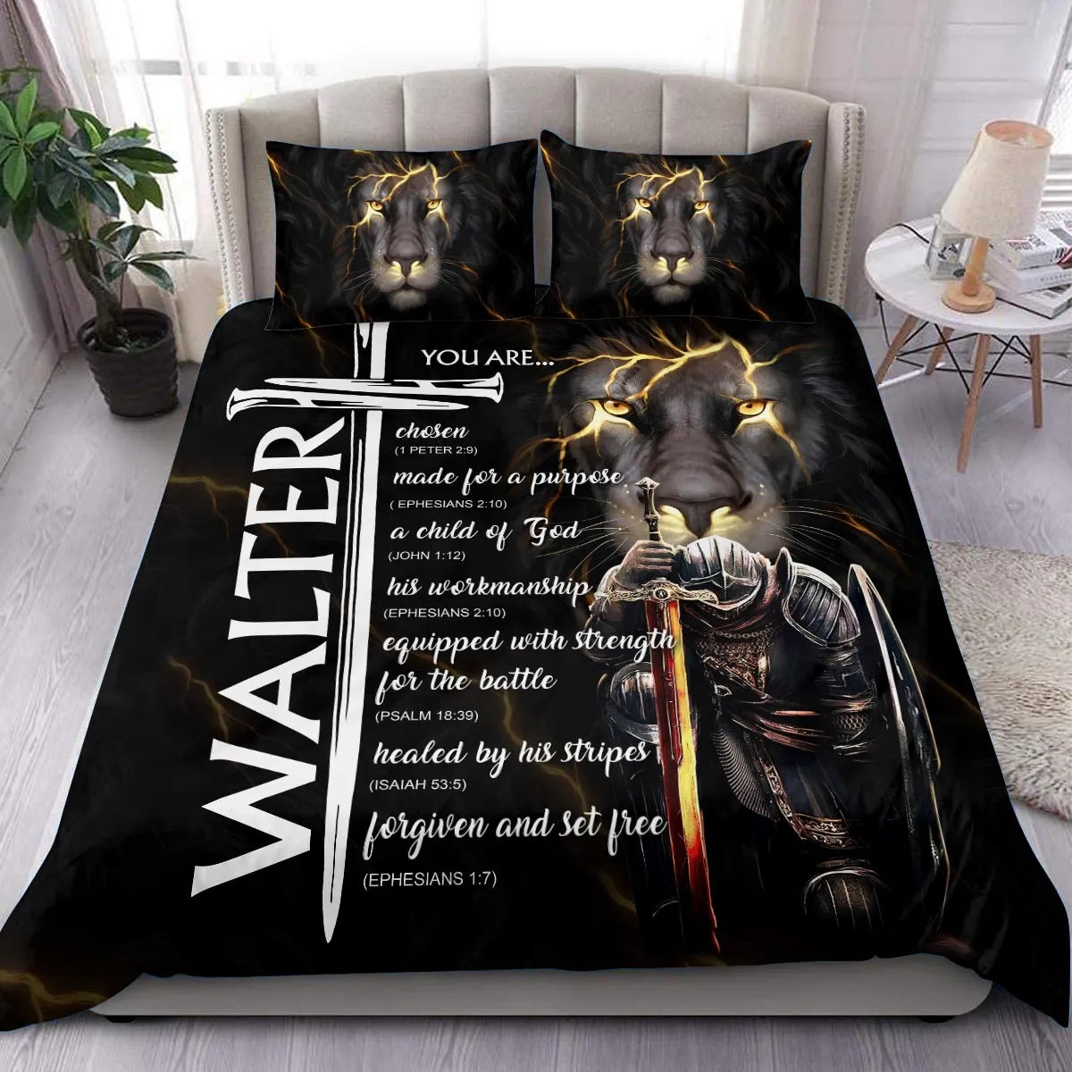 WALTER Limited Edition Personalized Bedding Set 13K1-BS1