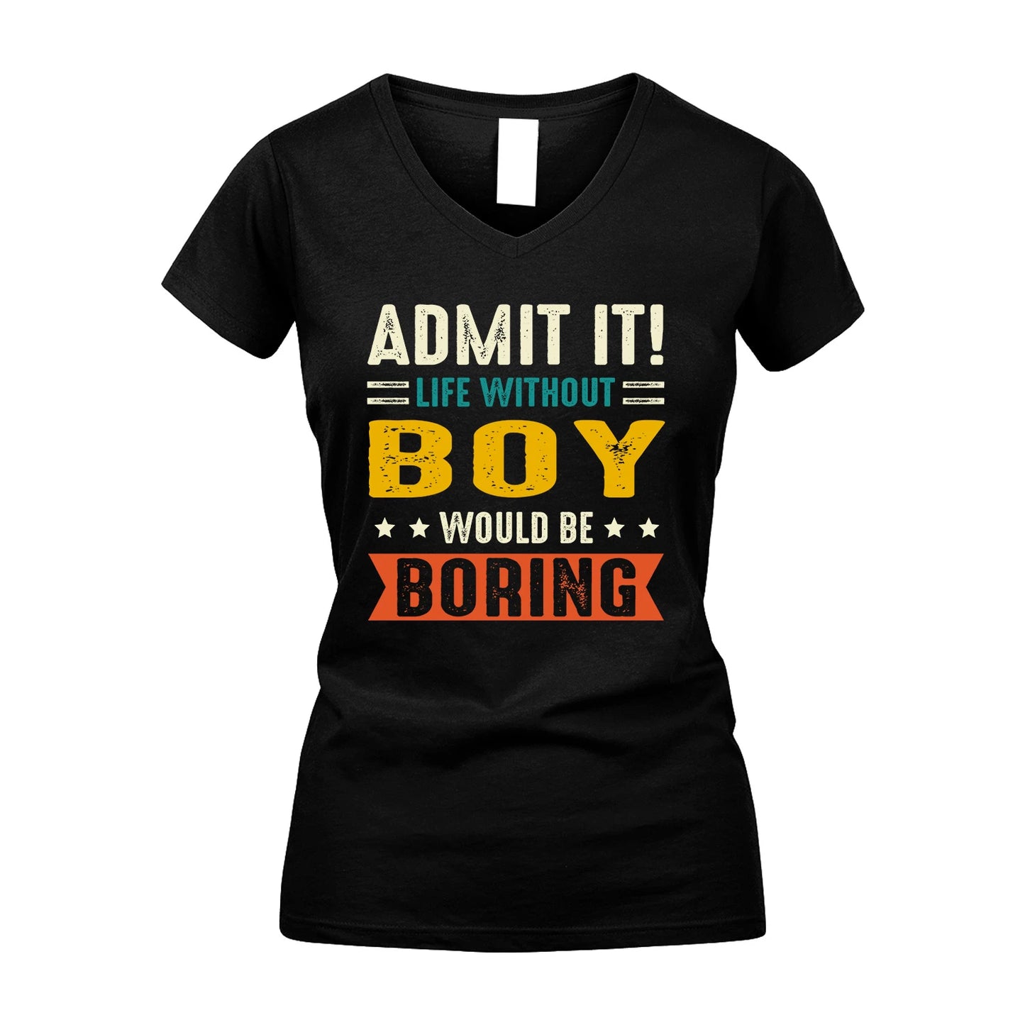 BOY 13K2-124–Personalized Funny Quote Apparel “Life Without NAME Would Be Boring”