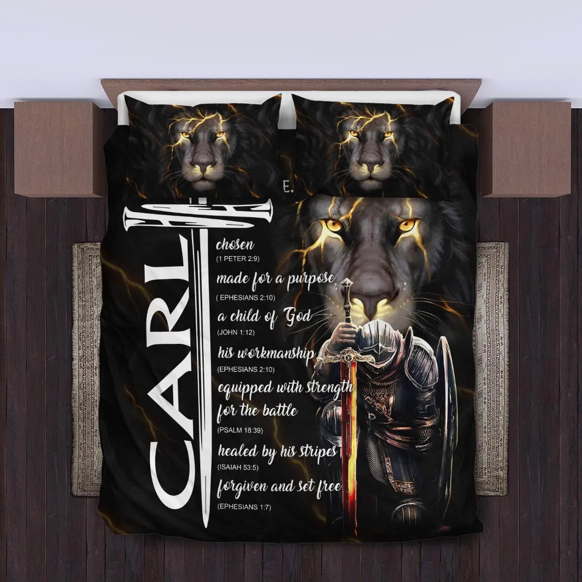 CARL Limited Edition Personalized Bedding Set 13K1-BS1