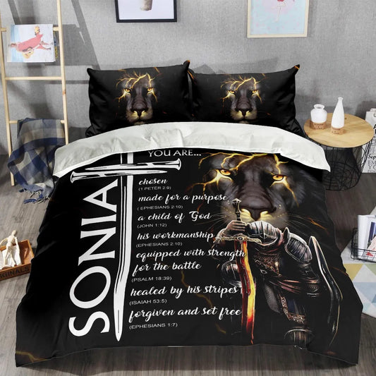 SONIA Limited Edition Personalized Bedding Set 13K1-BS1