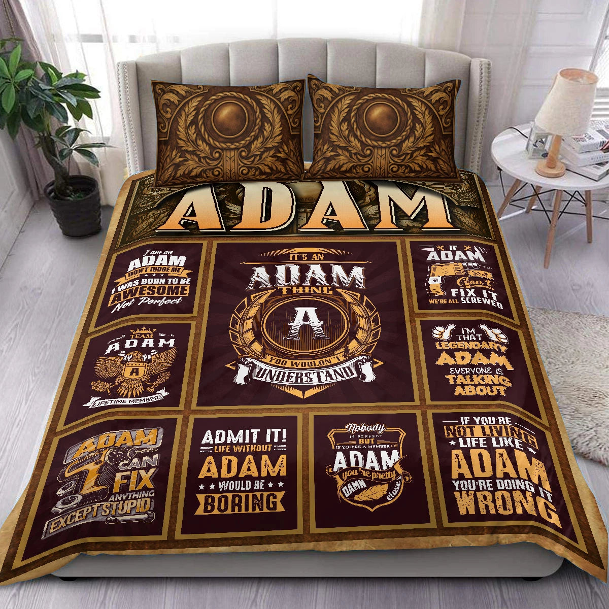 ADAM Limited Edition Personalized Bedding Set 13K1-BS3