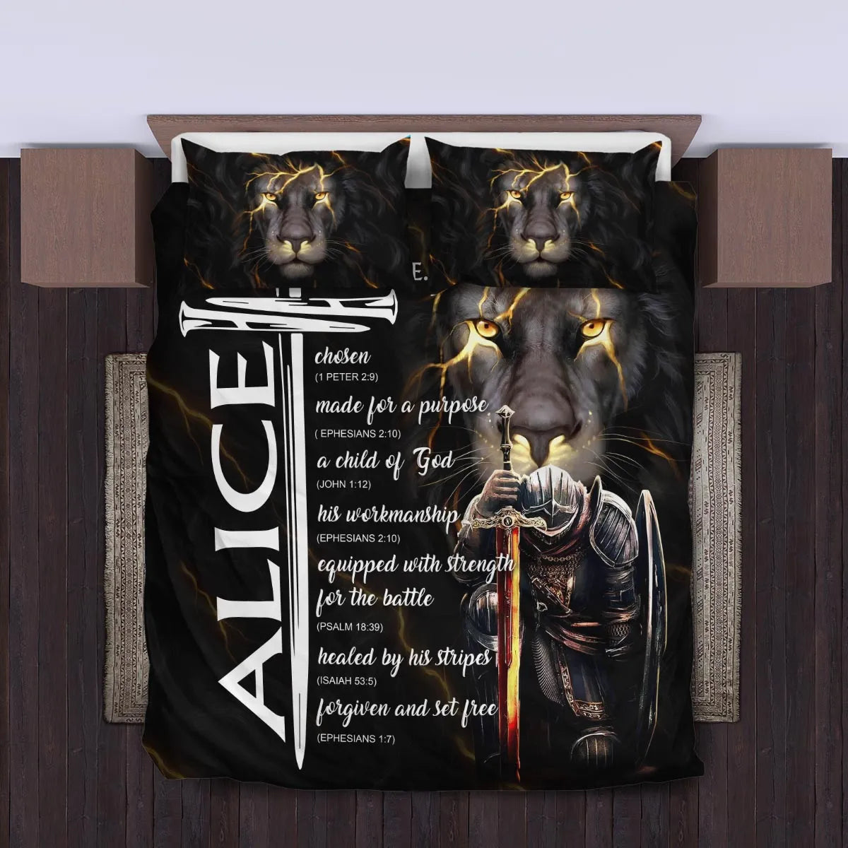 ALICE Limited Edition Personalized Bedding Set 13K1-BS1