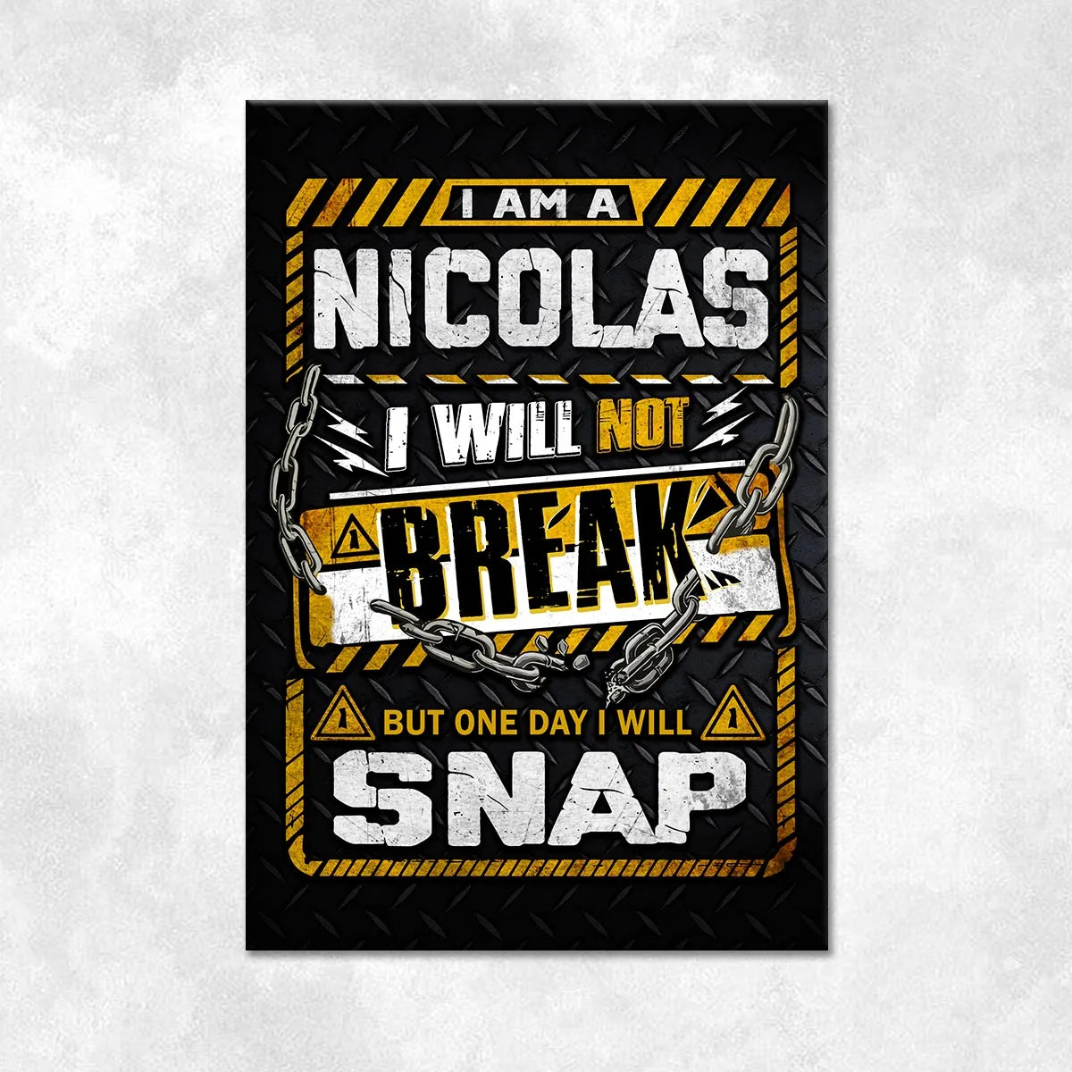 NICOLAS Motivational Rug – Black & Yellow Quote Carpet for Living Room 13K1-AR1