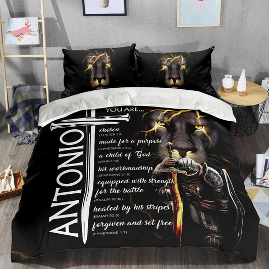 ANTONIO Limited Edition Personalized Bedding Set 13K1-BS1