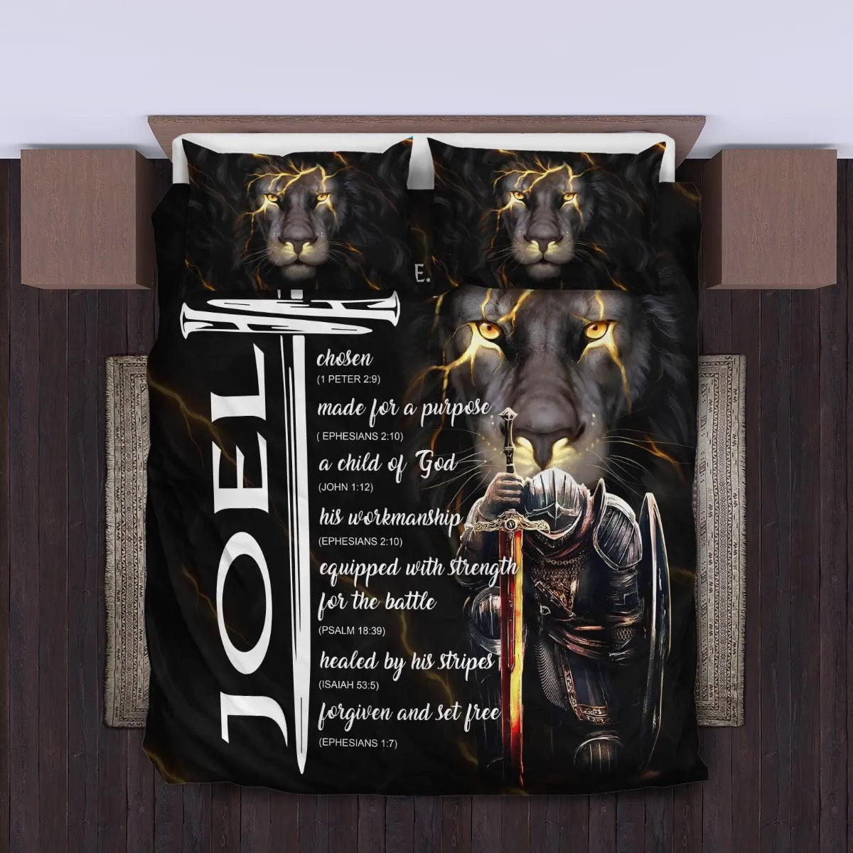 JOEL Limited Edition Personalized Bedding Set 13K1-BS1