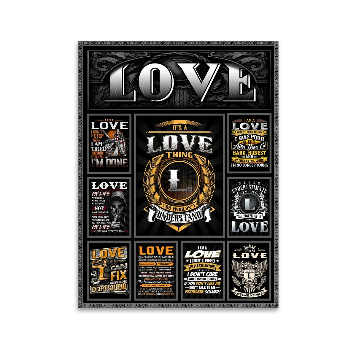 LOVE Personalized Sponge Floor Mat – Custom Printed Home Decor 13K1-AR2