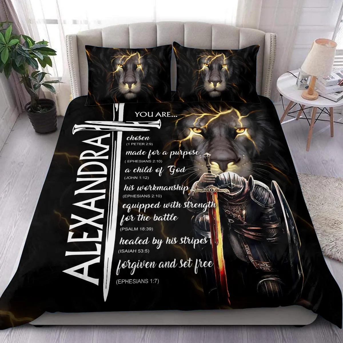 ALEXANDRA Limited Edition Personalized Bedding Set 13K1-BS1