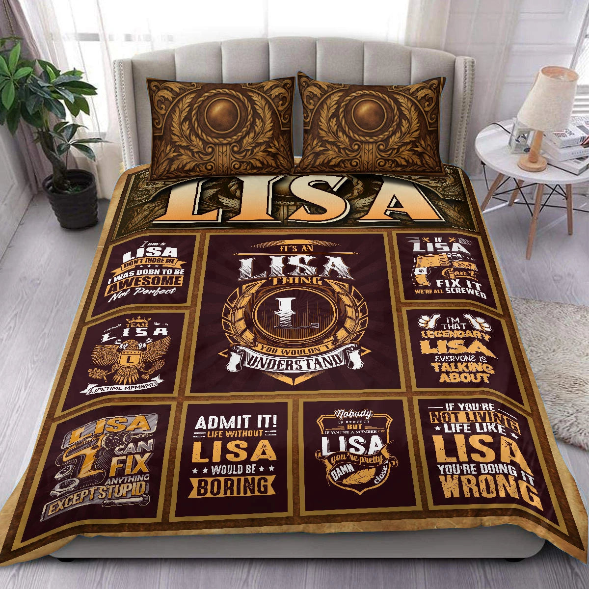 LISA Limited Edition Personalized Bedding Set 13K1-BS3