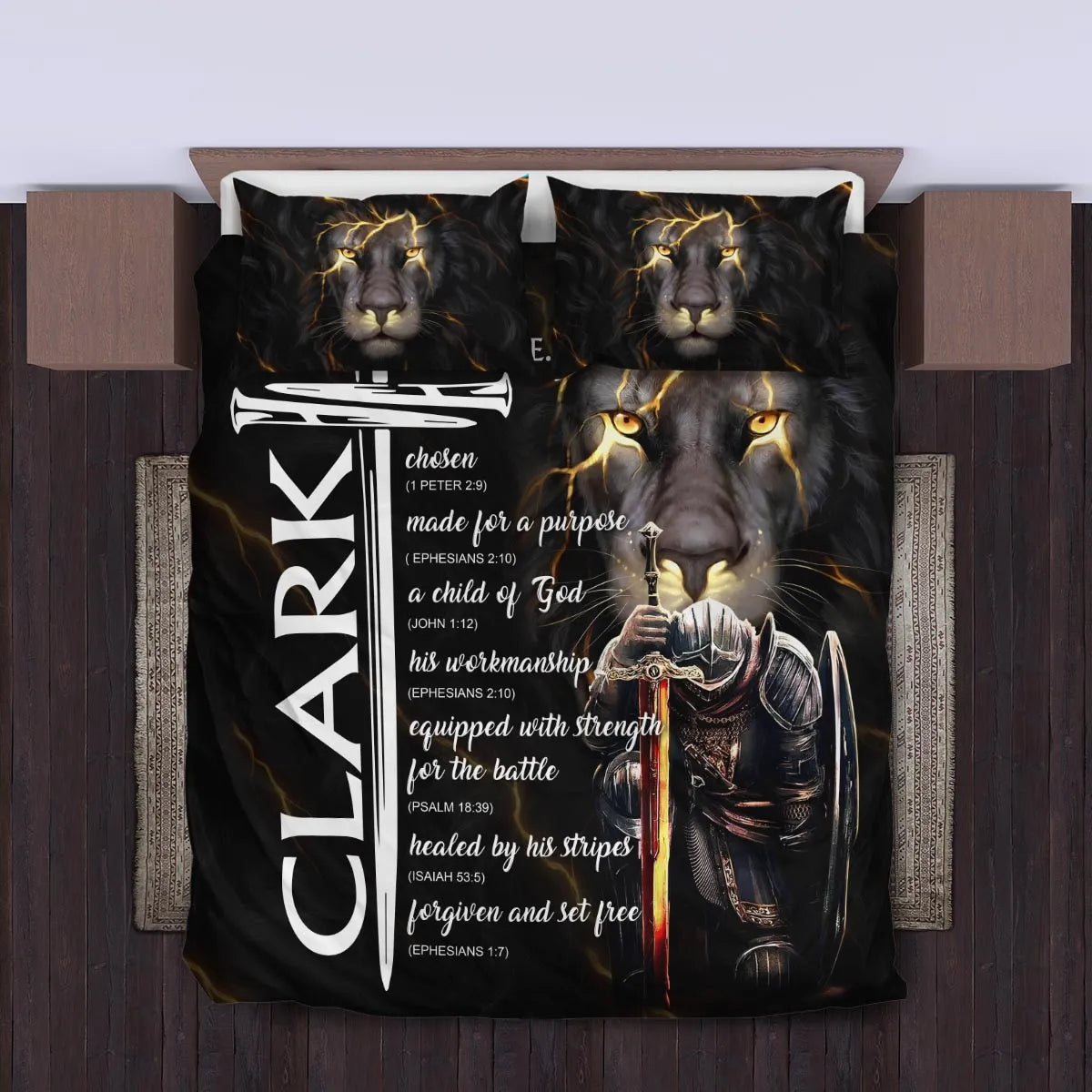 CLARK Limited Edition Personalized Bedding Set 13K1-BS1