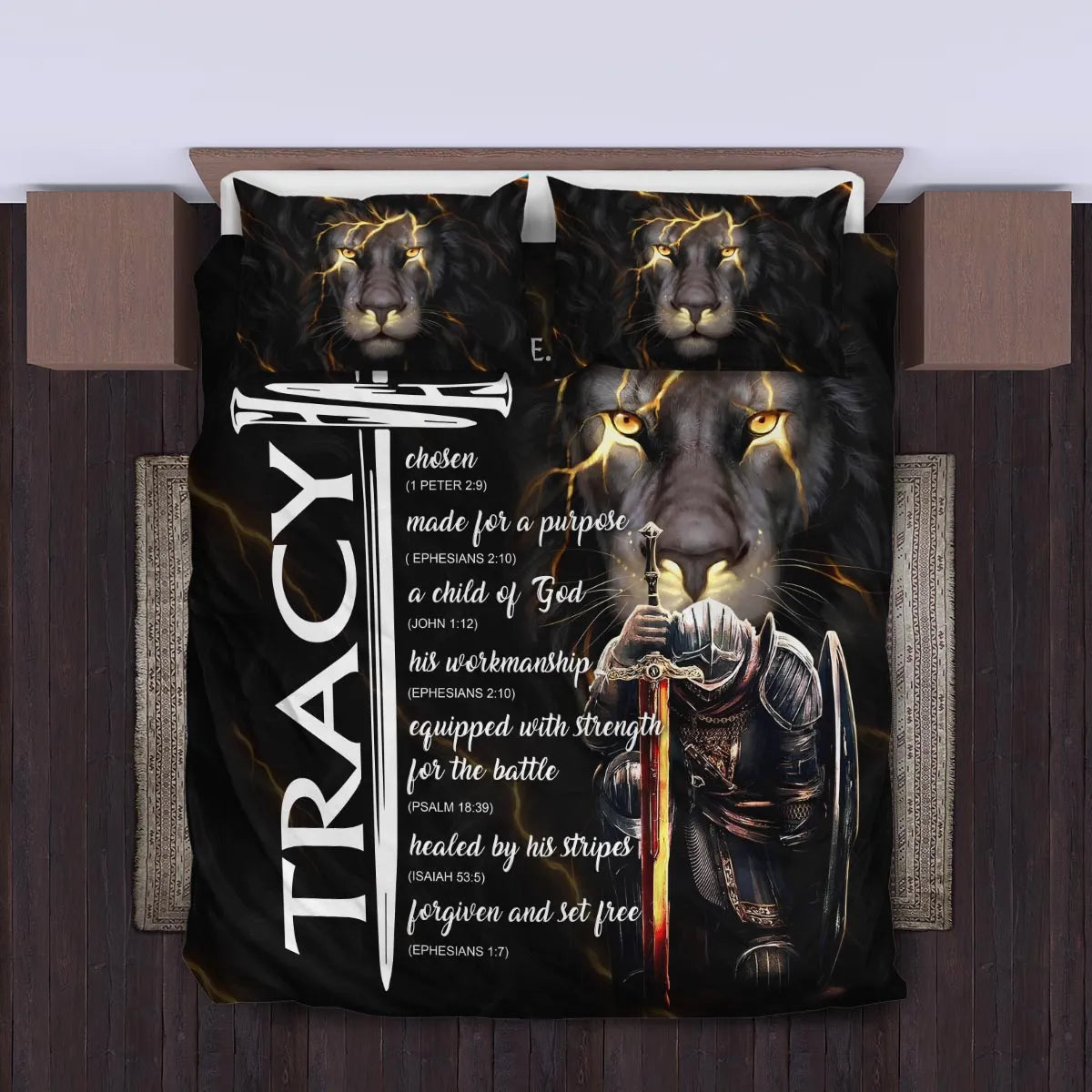 TRACY Limited Edition Personalized Bedding Set 13K1-BS1
