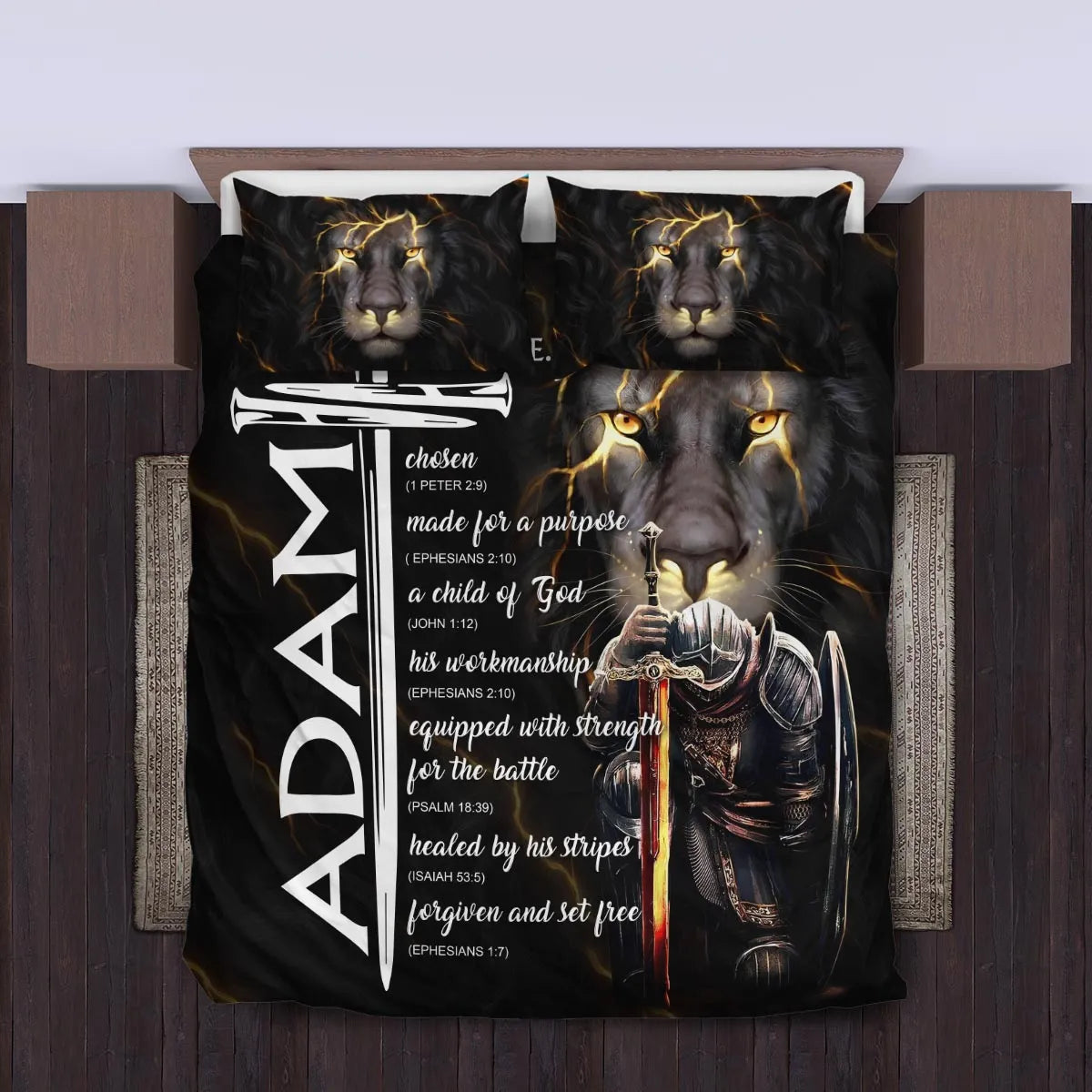 ADAM Limited Edition Personalized Bedding Set 13K1-BS1