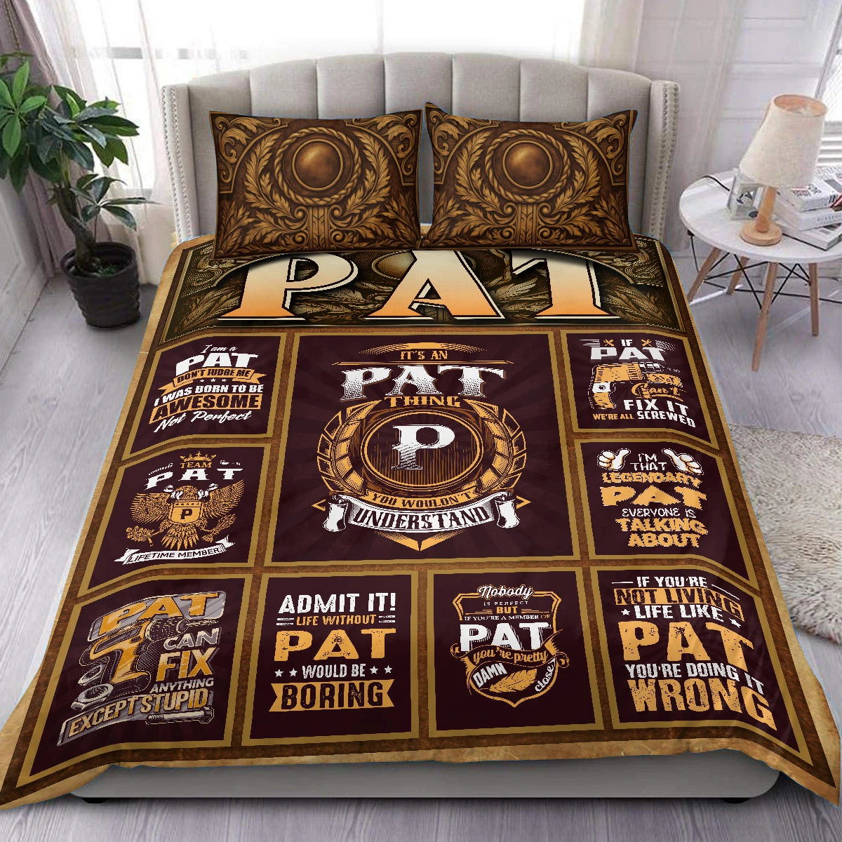 PAT Limited Edition Personalized Bedding Set 13K1-BS3