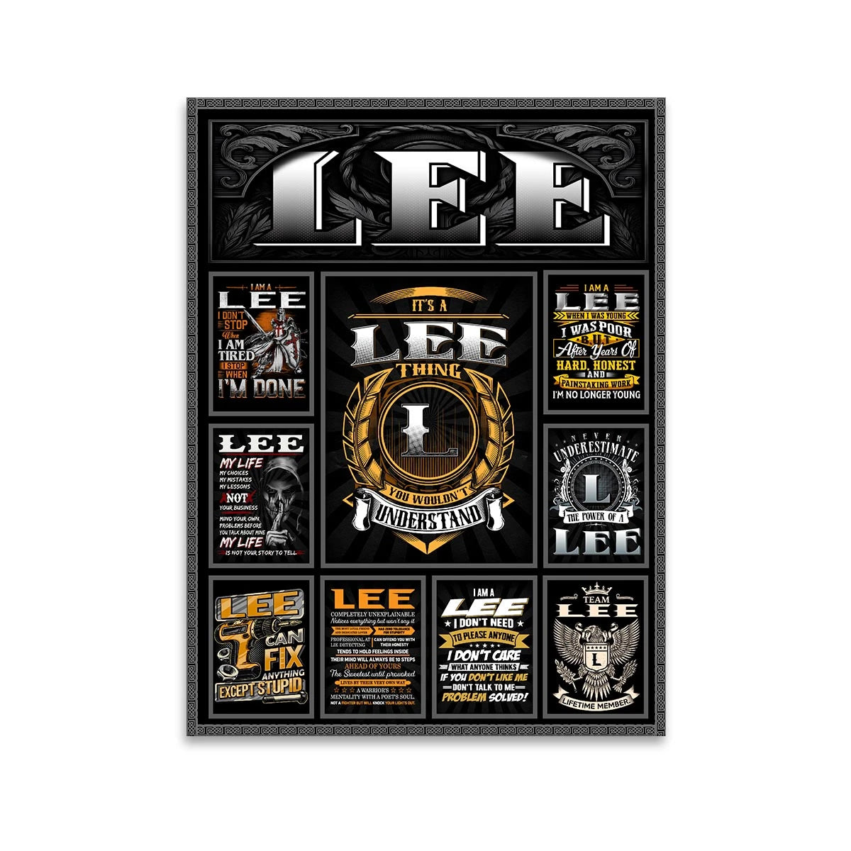 LEE Personalized Sponge Floor Mat – Custom Printed Home Decor 13K1-AR2