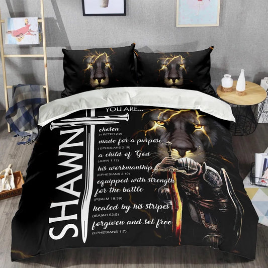 SHAWN Limited Edition Personalized Bedding Set 13K1-BS1