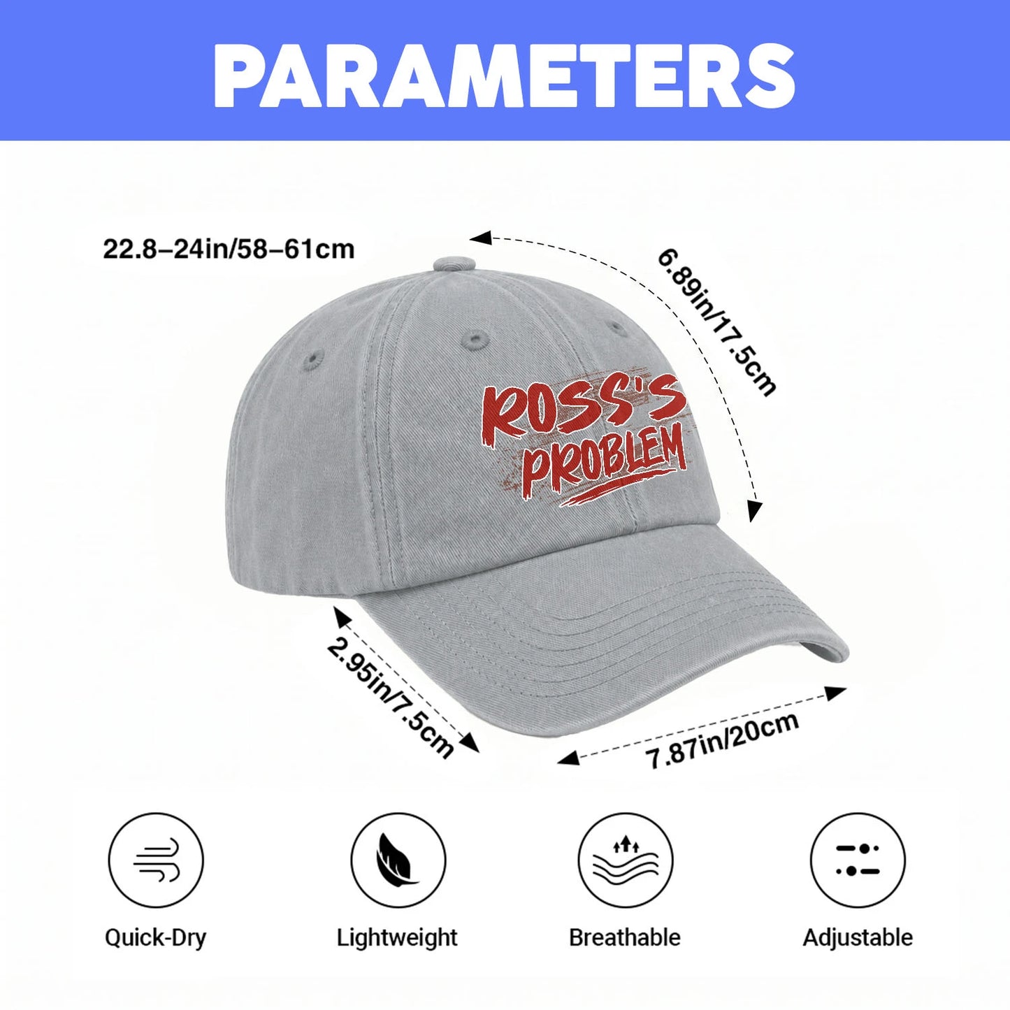 Someone's Problem Funny Washed Cap ROSS 13K1 C80PF