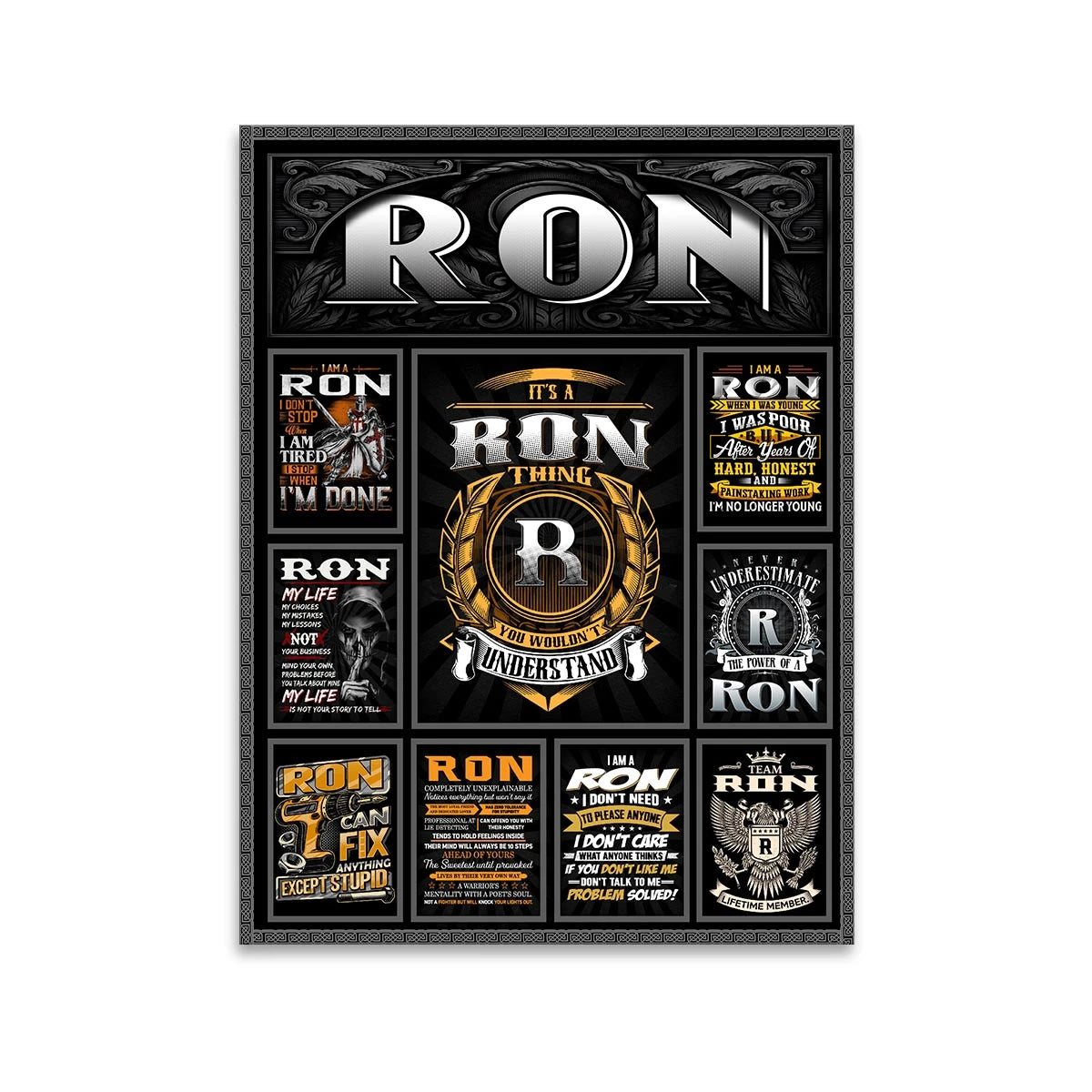 RON Personalized Sponge Floor Mat – Custom Printed Home Decor 13K1-AR2
