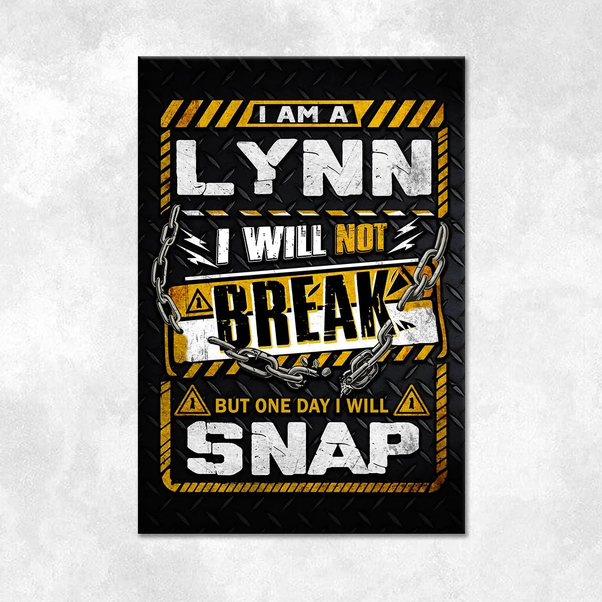 LYNN Motivational Rug – Black & Yellow Quote Carpet for Living Room 13K1-AR1