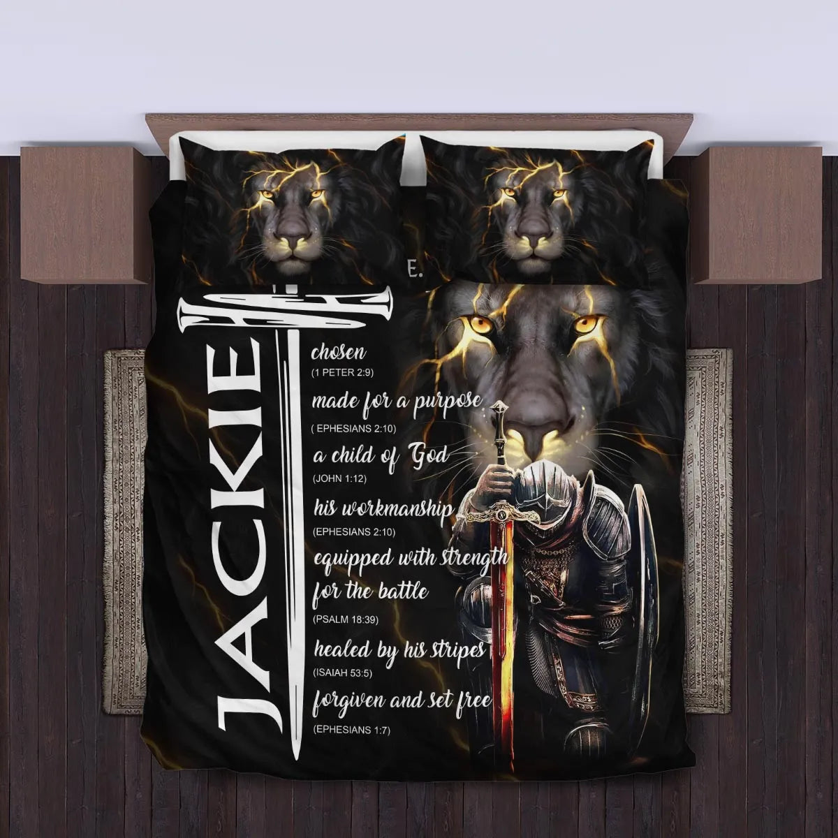 JACKIE Limited Edition Personalized Bedding Set 13K1-BS1