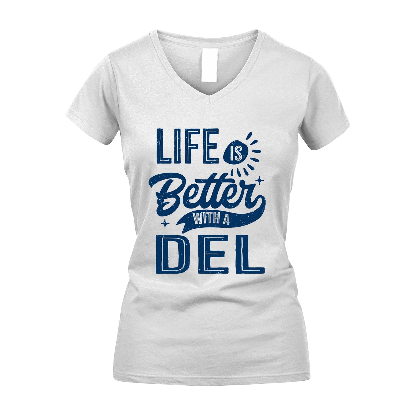 DEL 13K1-116 Personalized Name Quote T-Shirt Life Is Better With Unisex Gift