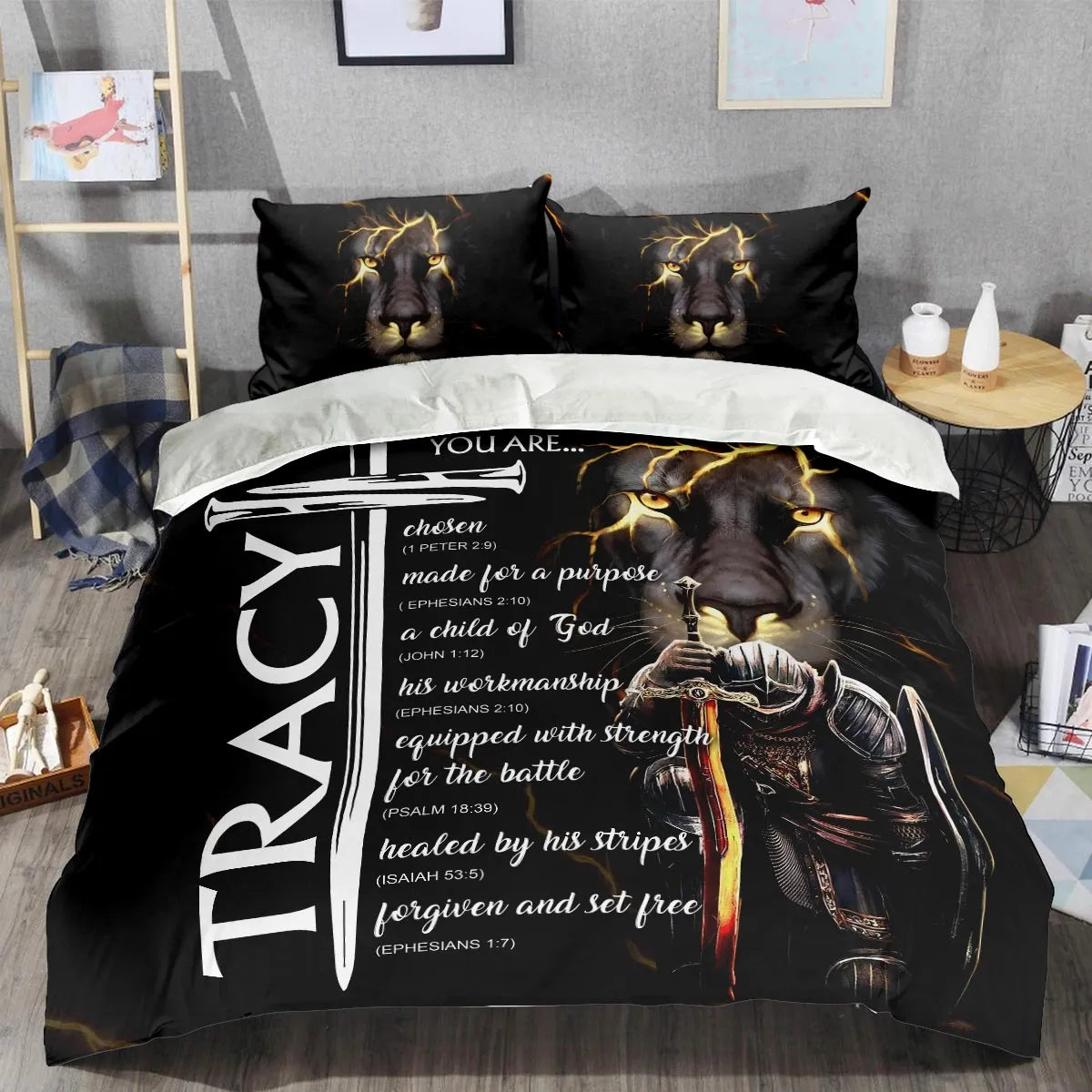 TRACY Limited Edition Personalized Bedding Set 13K1-BS1