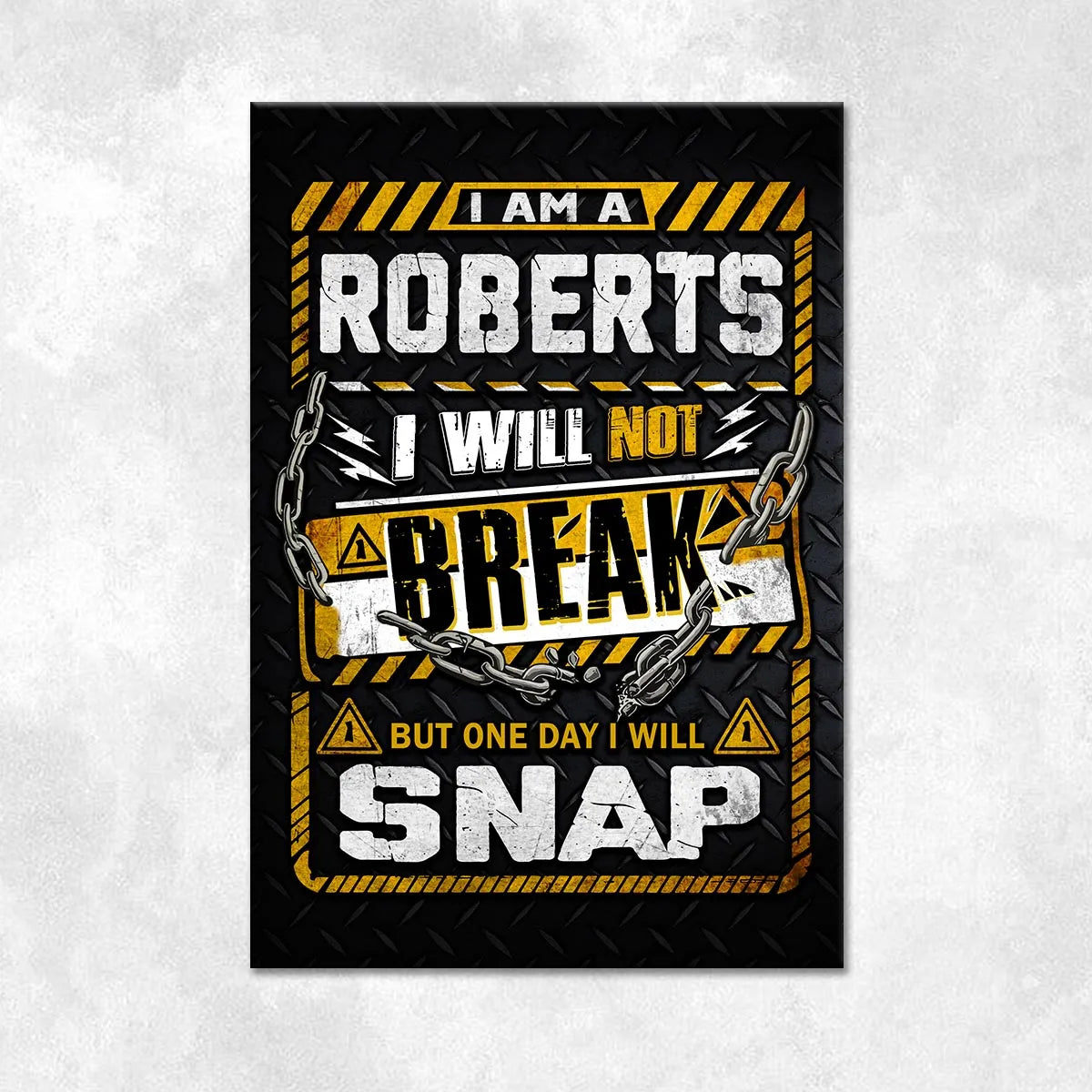 ROBERTS Motivational Rug – Black & Yellow Quote Carpet for Living Room 13K1-AR1