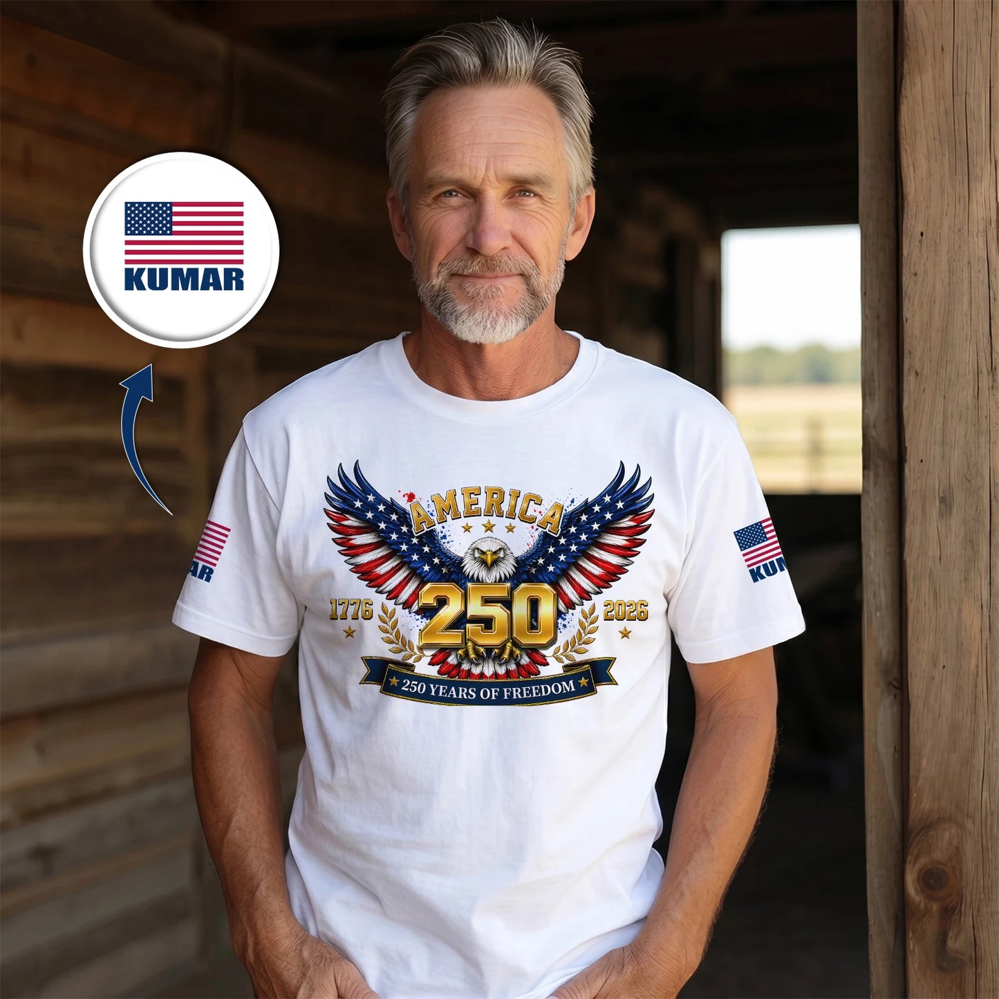 KUMAR 13K1-550 America 1776-2026 250 Years of Freedom