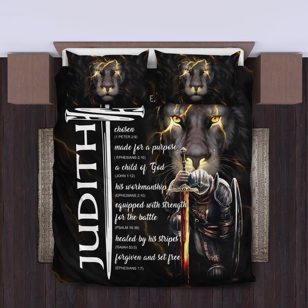 JUDITH Limited Edition Personalized Bedding Set 13K1-BS1