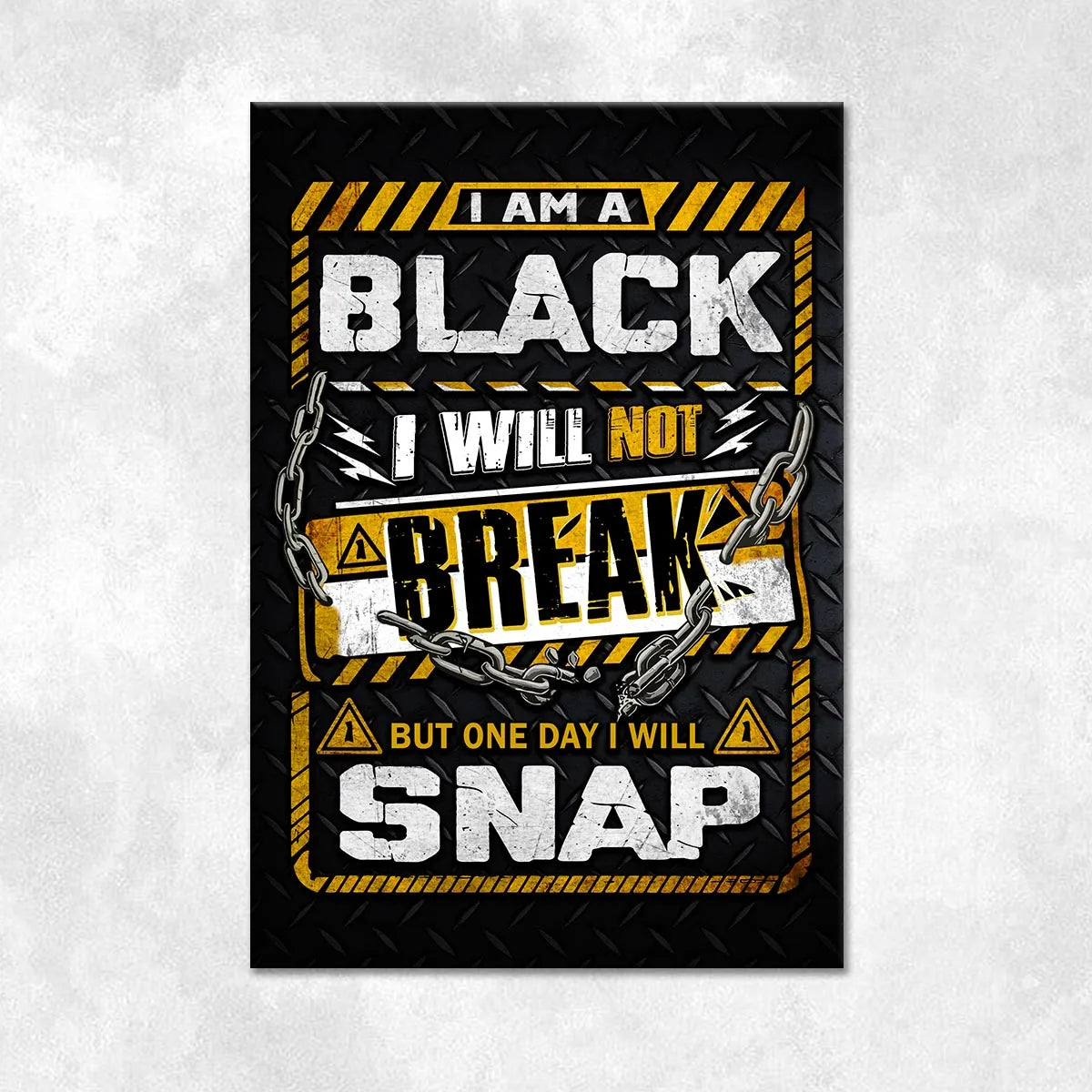BLACK Motivational Rug – Black & Yellow Quote Carpet for Living Room 13K1-AR1