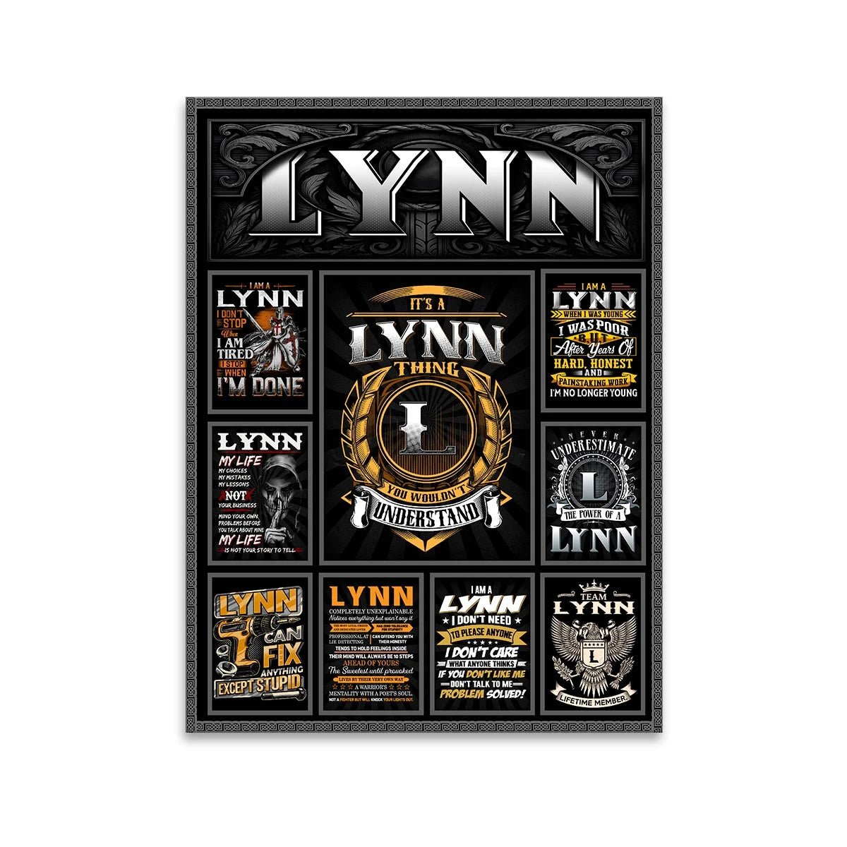 LYNN Personalized Sponge Floor Mat – Custom Printed Home Decor 13K1-AR2