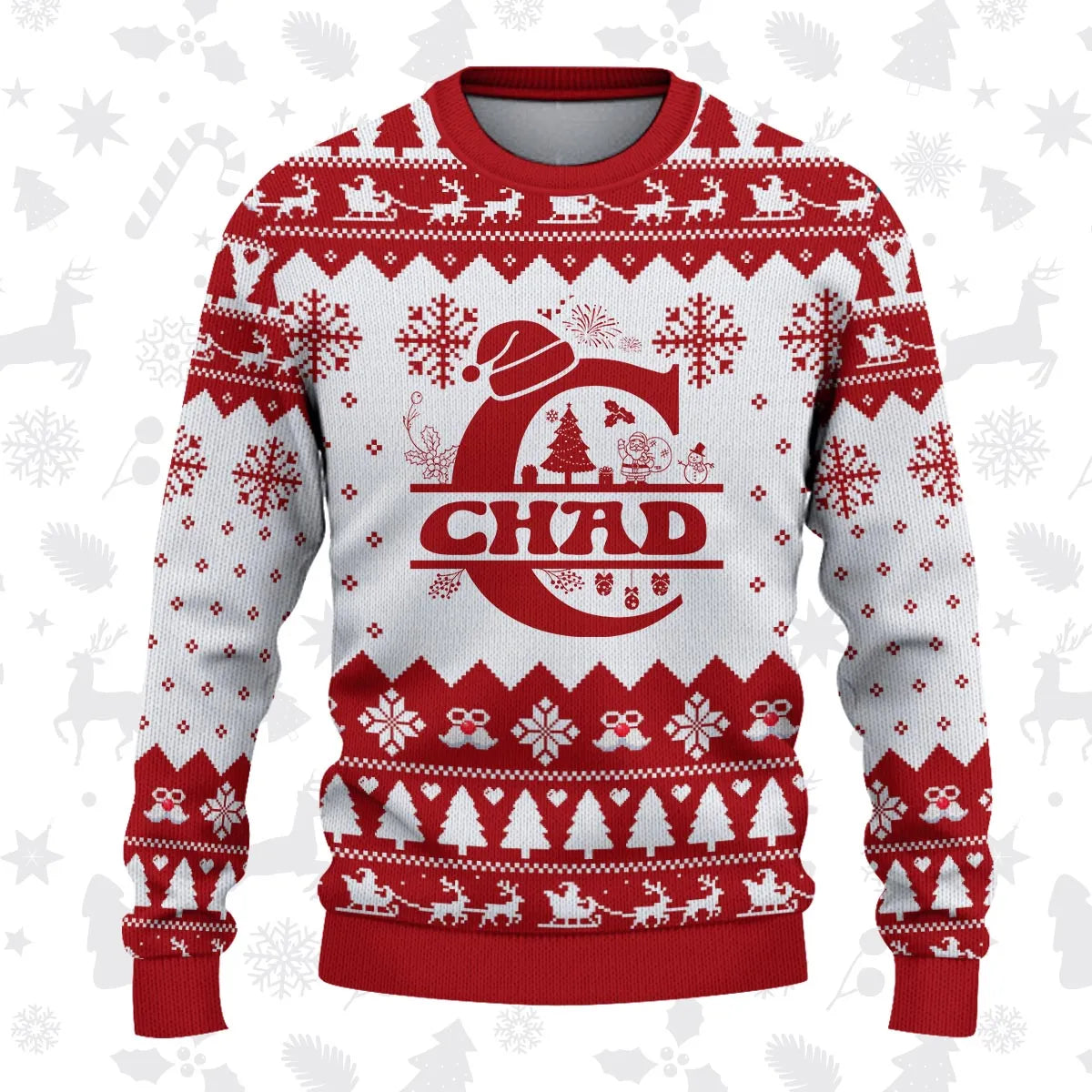 CHAD Personalized Christmas Pajama Set - Holiday Gift Outfit 13K1-CR2