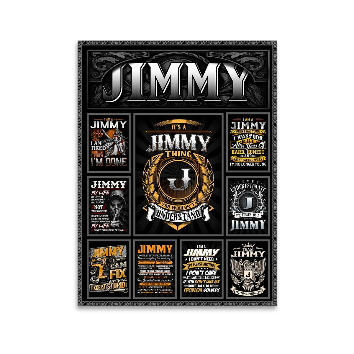JIMMY Personalized Sponge Floor Mat – Custom Printed Home Decor 13K1-AR2