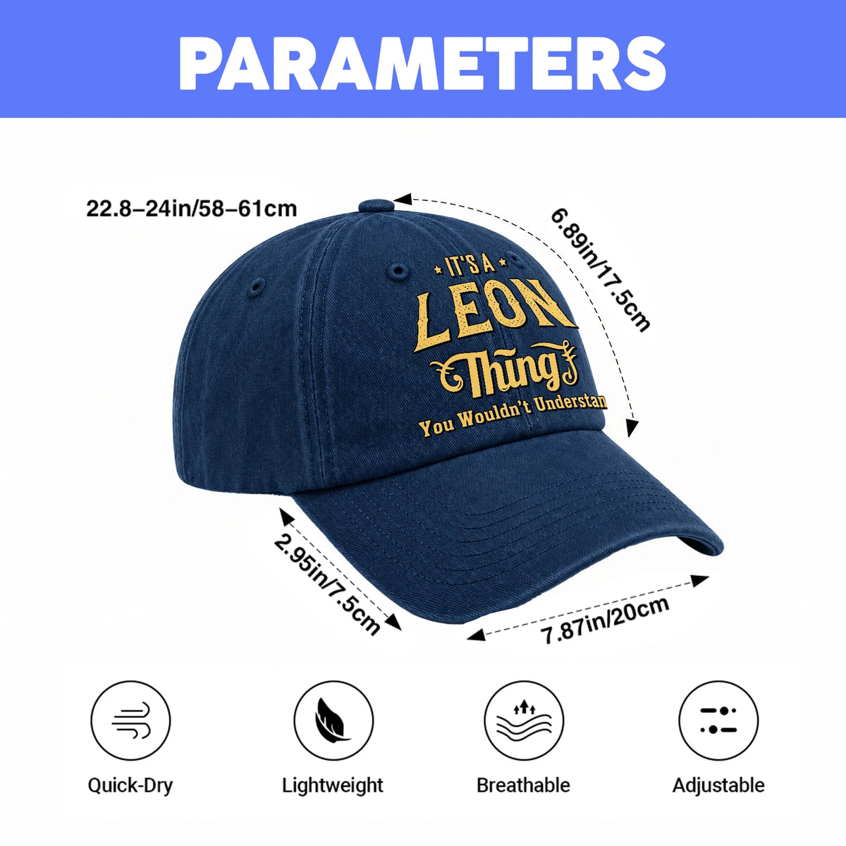 It's A Your Name Thing You Wouldn't Understand Washed Cap LEON 13K1 C216PF