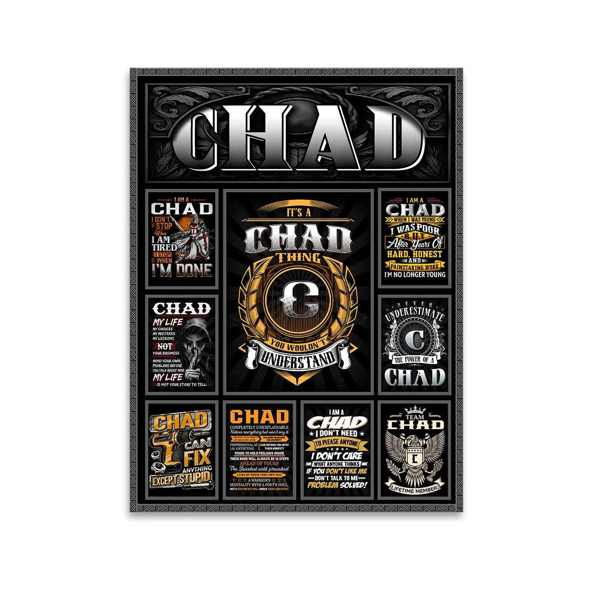 CHAD Personalized Sponge Floor Mat – Custom Printed Home Decor 13K1-AR2