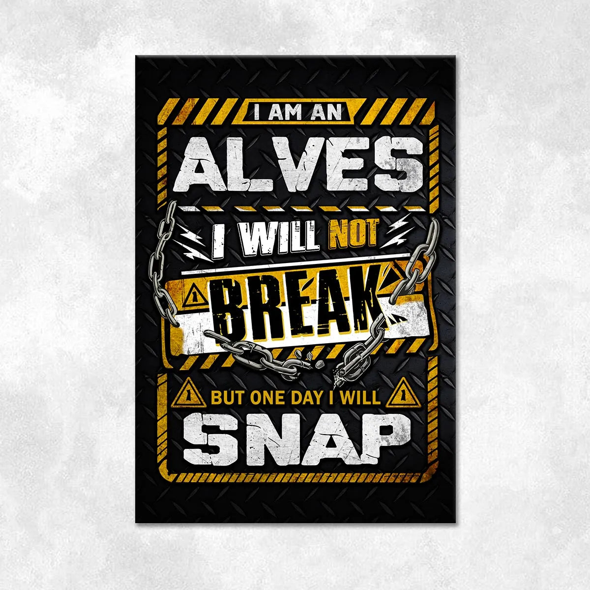 ALVES Motivational Rug – Black & Yellow Quote Carpet for Living Room 13K1-AR1