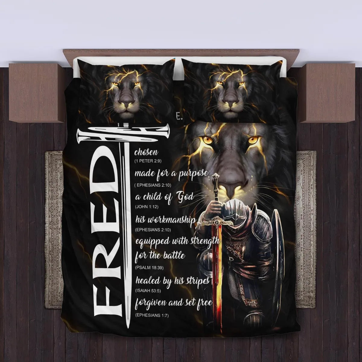 FRED Limited Edition Personalized Bedding Set 13K1-BS1