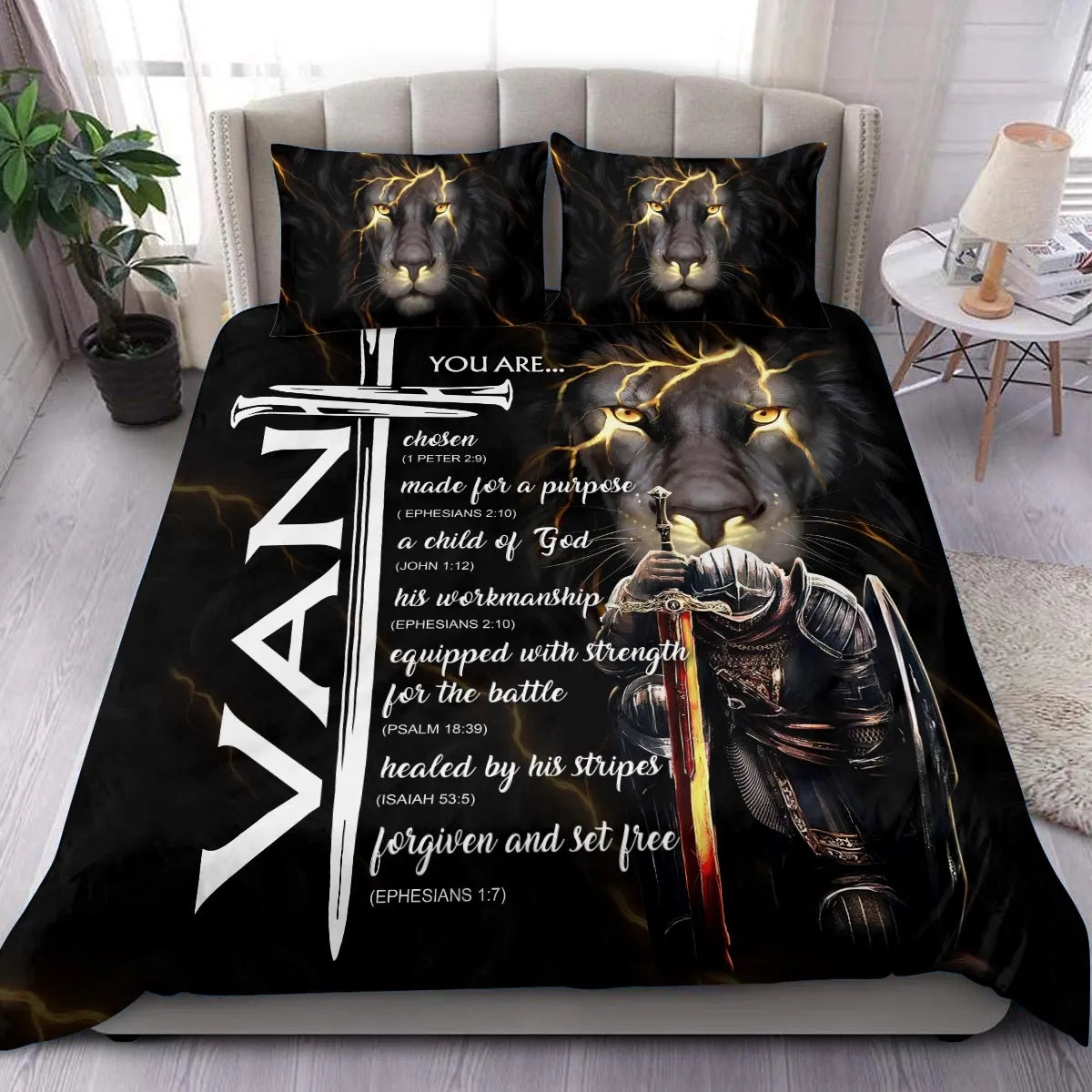 VAN Limited Edition Personalized Bedding Set 13K1-BS1